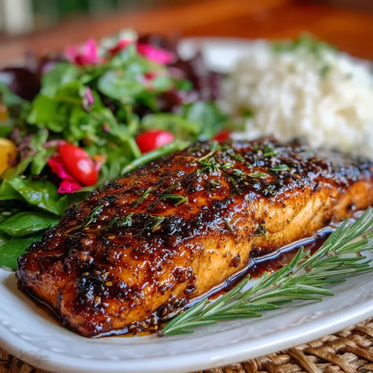 Balsamic Honey Glazed Salmon