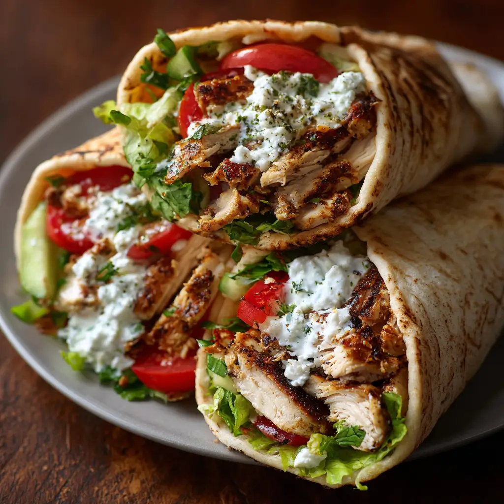 Greek Chicken Gyro Wraps