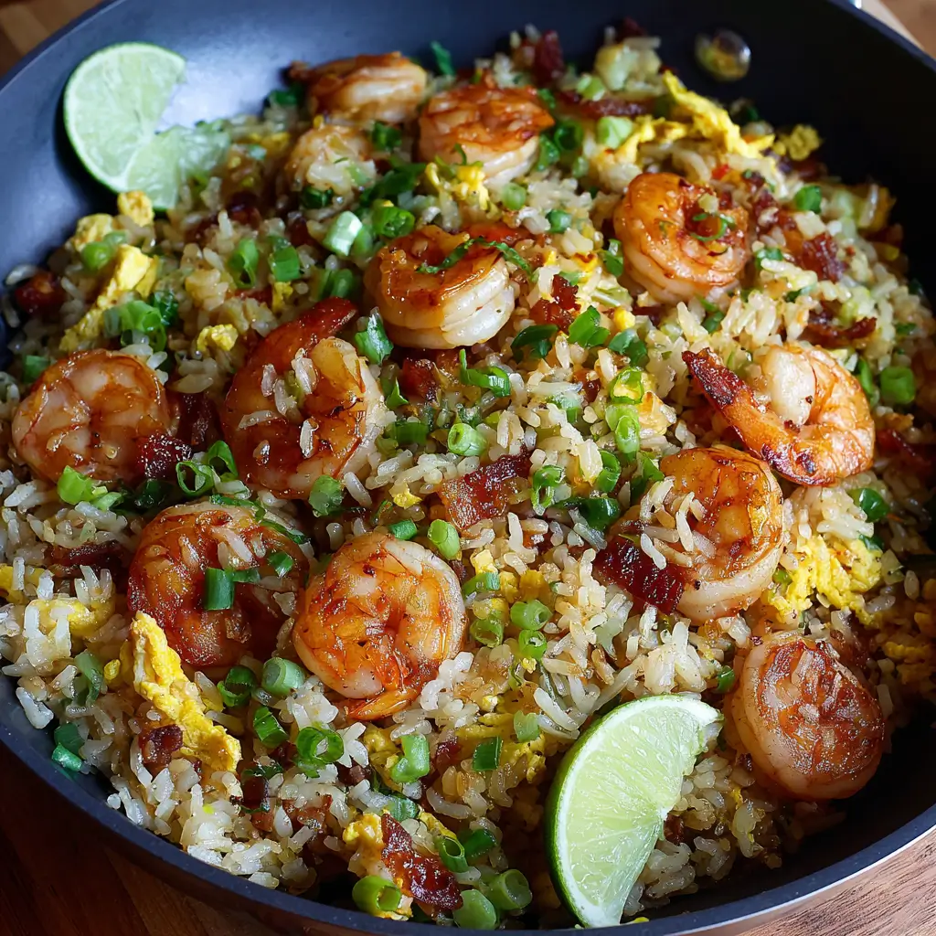 Honey Garlic Shrimp Fried Rice