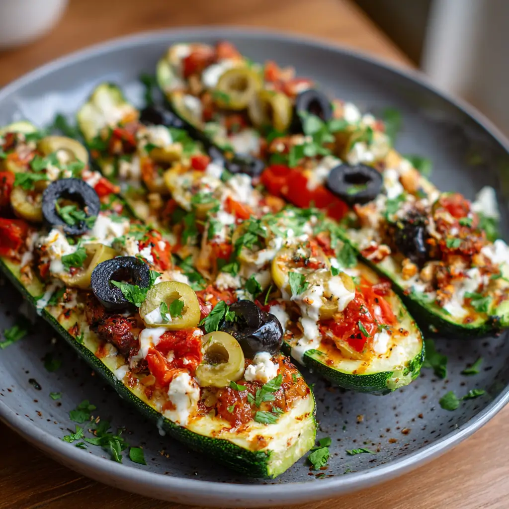 Mediterranean Zucchini Boats