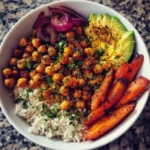 Moroccan Spiced Chickpea Bowls