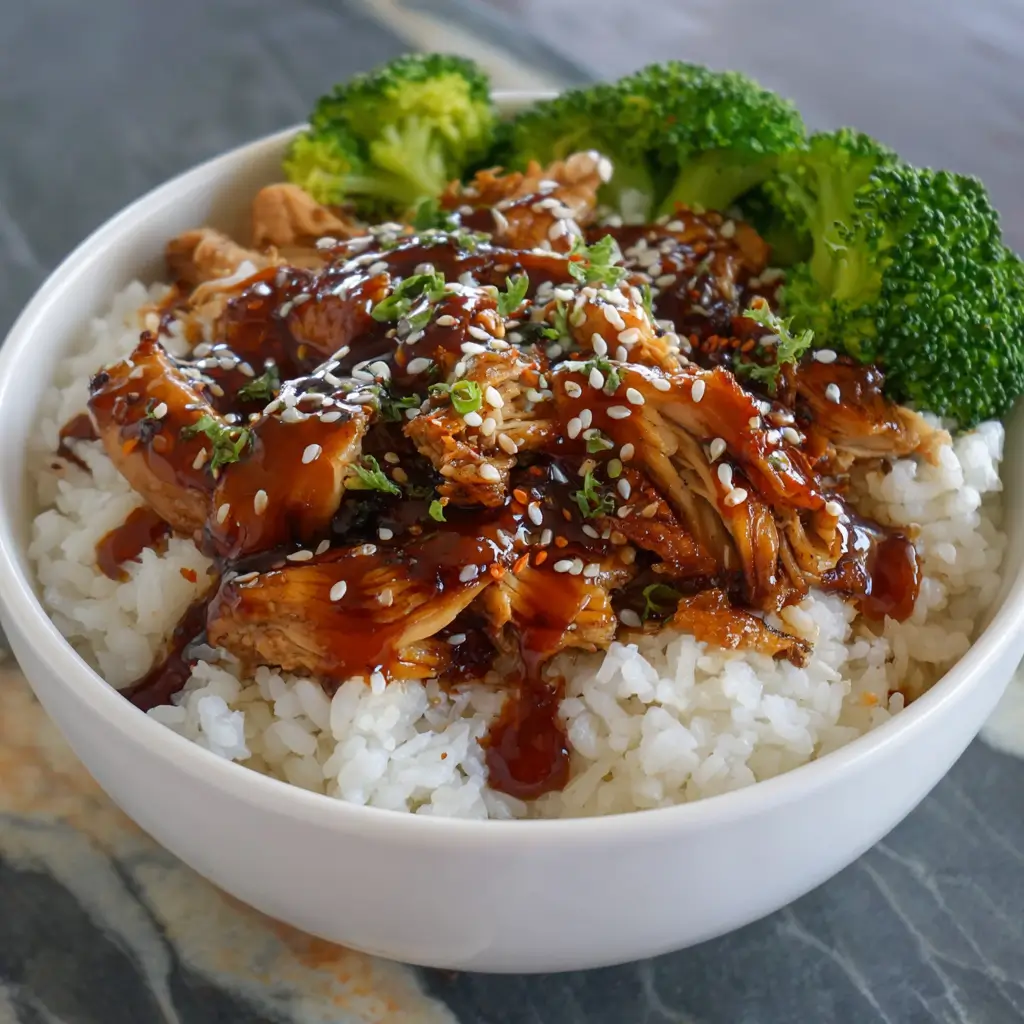 Sesame Teriyaki Chicken Rice Bowls