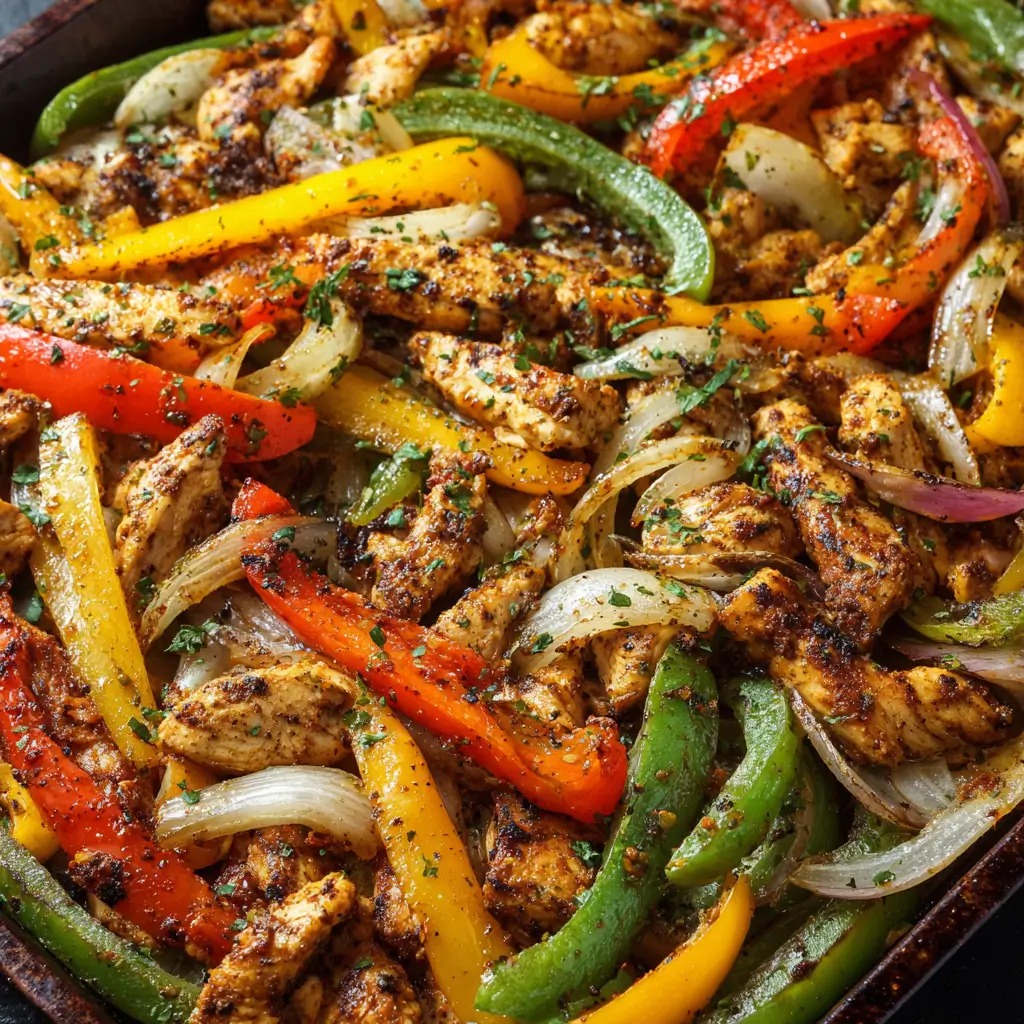 Sheet Pan Chicken Fajitas