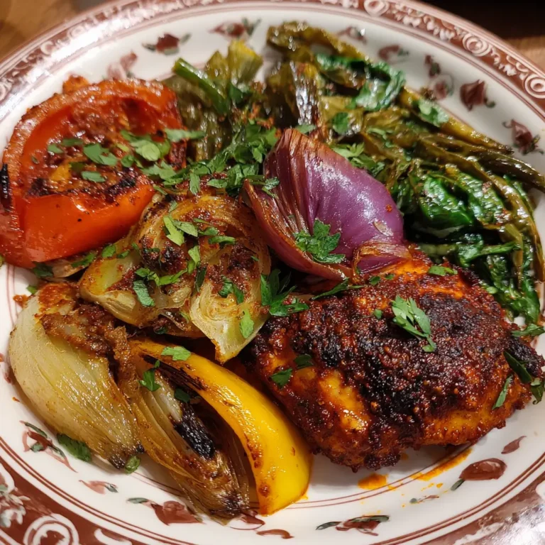 Spicy Harissa Chicken with Vegetables