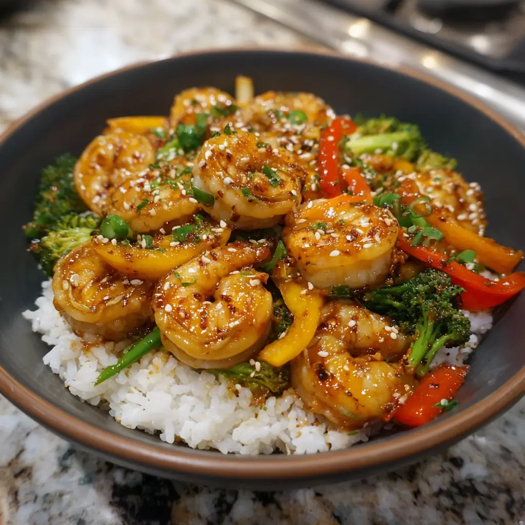 Teriyaki Shrimp Stir Fry