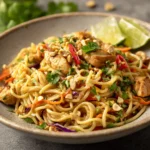 Thai Peanut Noodles with Chicken