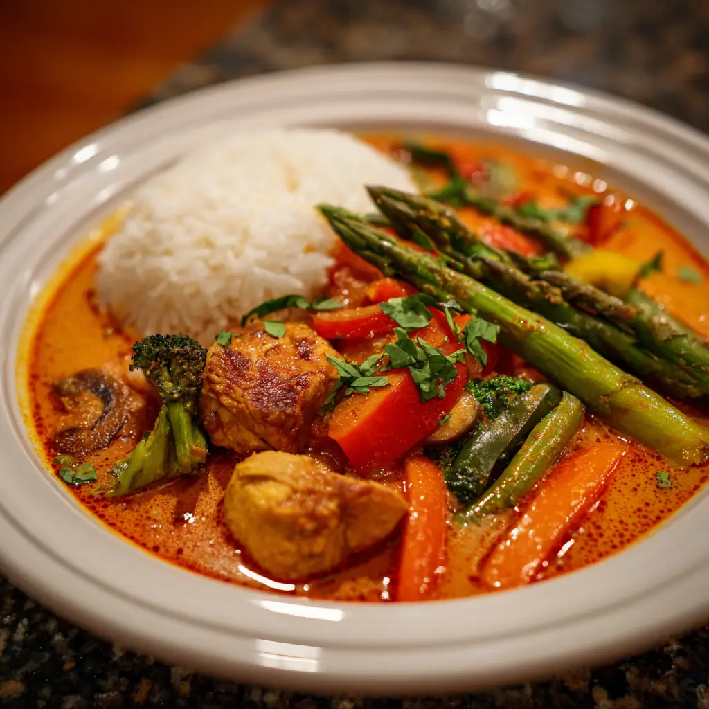 Thai Red Curry Chicken with Veggies